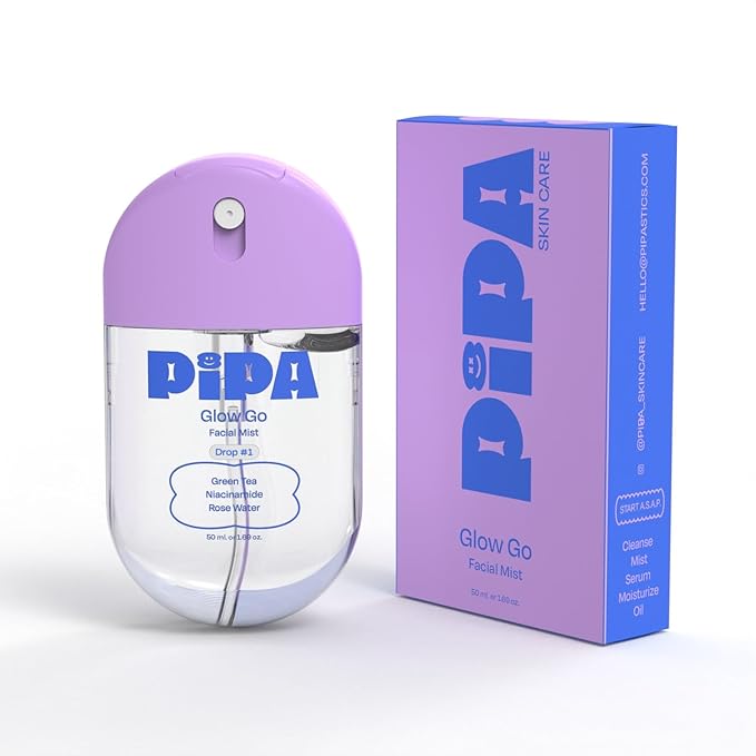 Pipa Skincare Glow Go Facial Mist 30 ml | Organic Rose Water Toner Spray | by PipaSkincare