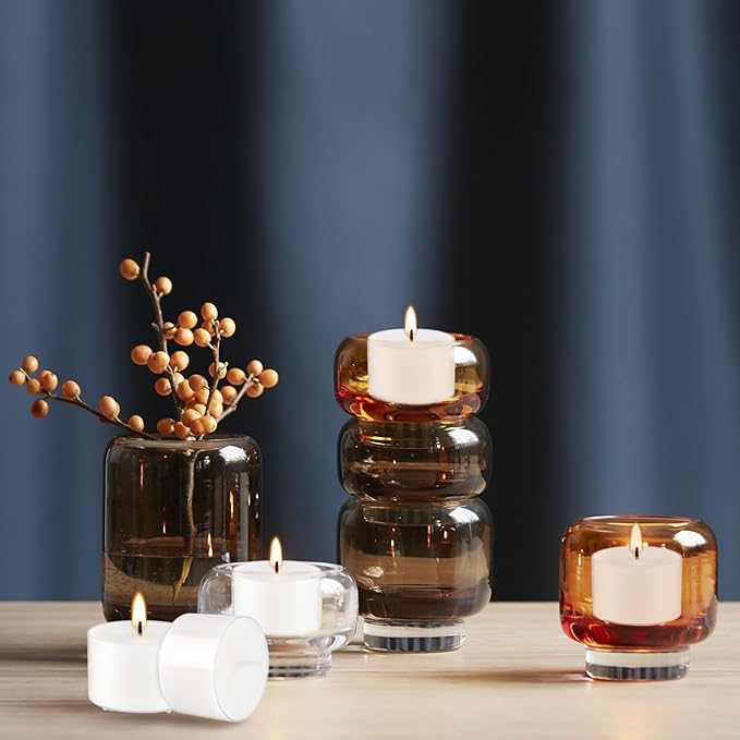 Set of 50 White Scented Tealight Candles Bulk, Vanilla Fragrance Wax - Image 7