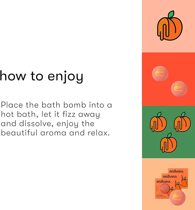 ANIHANA Bath Bomb with Coconut Oil, Paraben Free, Hand-Crafted Luxury Fizzers - Image 4