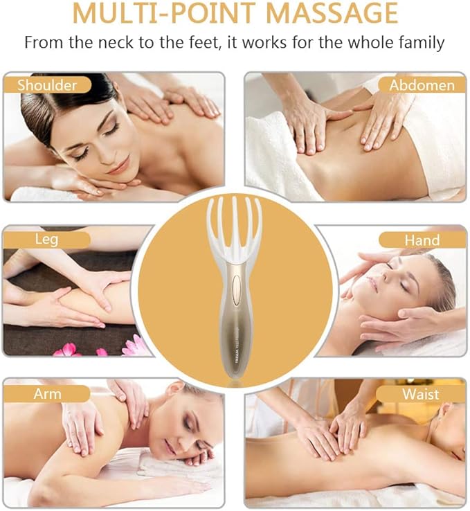 Electric Head Massager Neck Massage Octopus Scalp Stress Relax Spa Therapy - Image 7