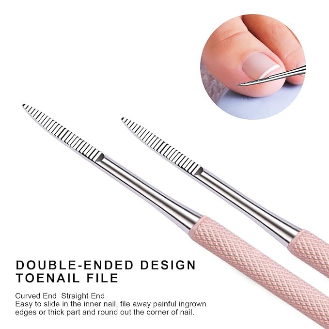 Teenitor Pedicure Tools for Feet, Toenail File and Lifters, Ingrown Toenail - Image 3