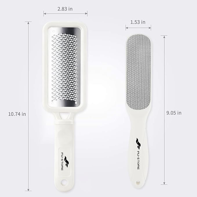 Fu Store 2 Pack Foot Files Callus Remover Stainless Steel Foot Rasp and Dual - Image 8