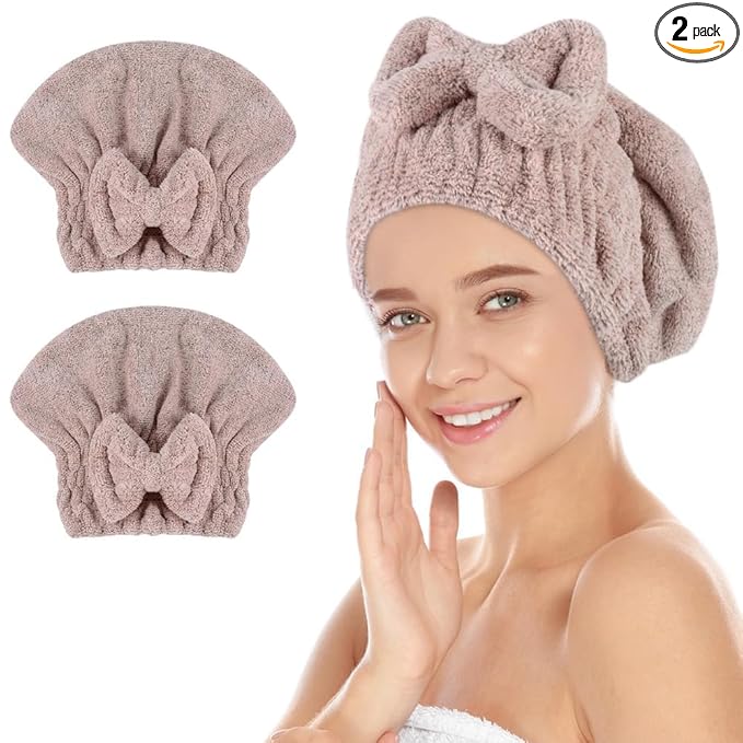 SUNLAND Large Microfiber Hair Drying Caps by SUNLAND