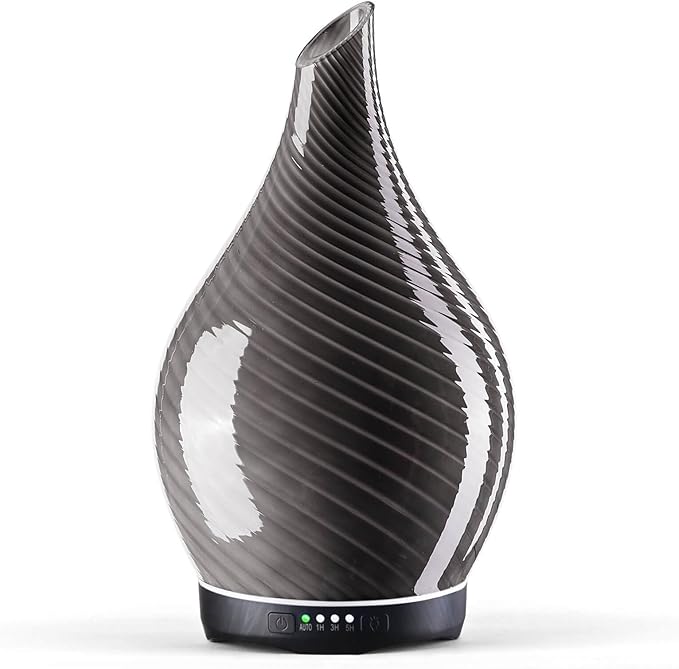 Porseme 280ml Essential Oil Diffuser Glass Color Changing Aroma Air Diffusers by Porseme