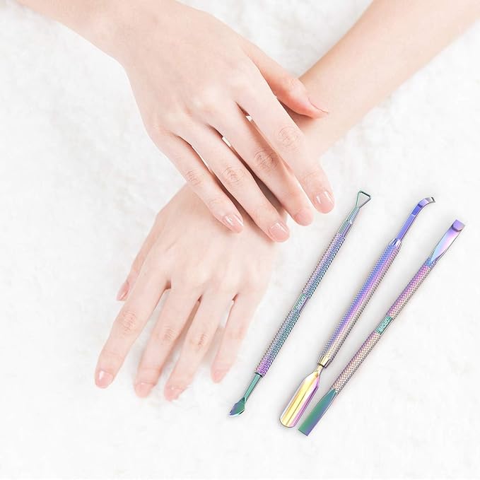 Cuticle Pusher Acetone/Gel/Nail Polish Remover Stainless Steel Professional - Image 8