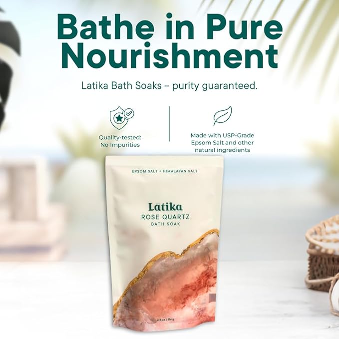 Latika Geode-Inspired Bath Soak Single Pack- Rose Quartz - Image 2