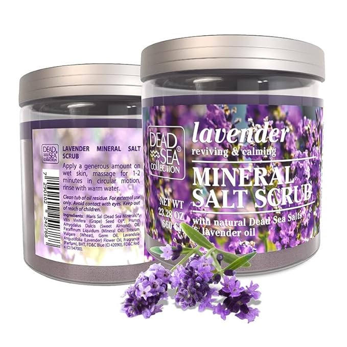 Dead Sea Collection Lavender Salt Scrub – Exfoliating Body Scrub - Image 8