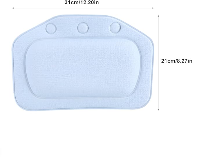 Bath Pillow, Bathtub Head Neck Support, Soft Foam Padded Spa Tub Headrest Back - Image 2