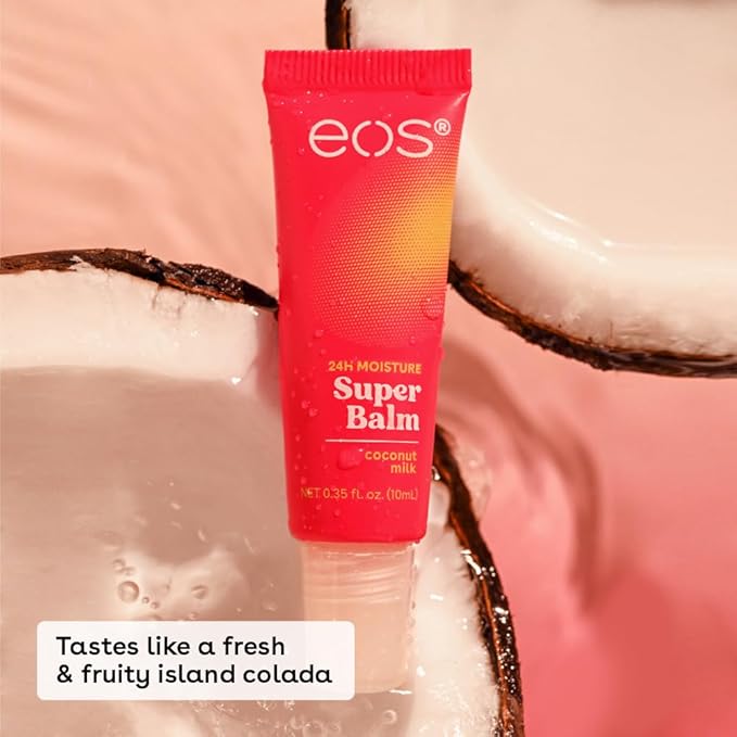 eos 24H Moisture Super Balm- Coconut Milk, Lip Mask, Day or Night Lip Treatment - Image 2