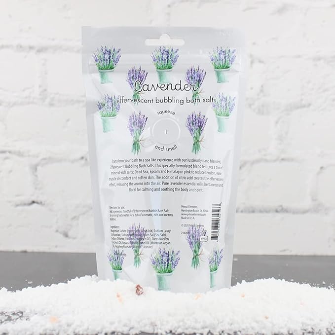 Primal Elements Detoxifying Sea Salt Soak, Bubbling Aromatherapy Salts - Image 3