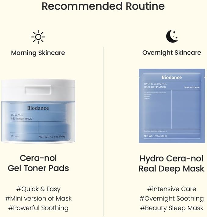 Biodance Cera-NOL Gel Toner Pads, Deep Hydrating & Soothing Toner Pads - Image 9