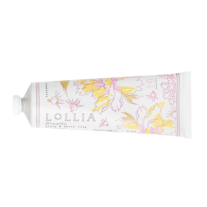 LOLLIA Breath Handcreme, 4 oz, Peony & White Lily Scented Hand Cream by LOLLIA