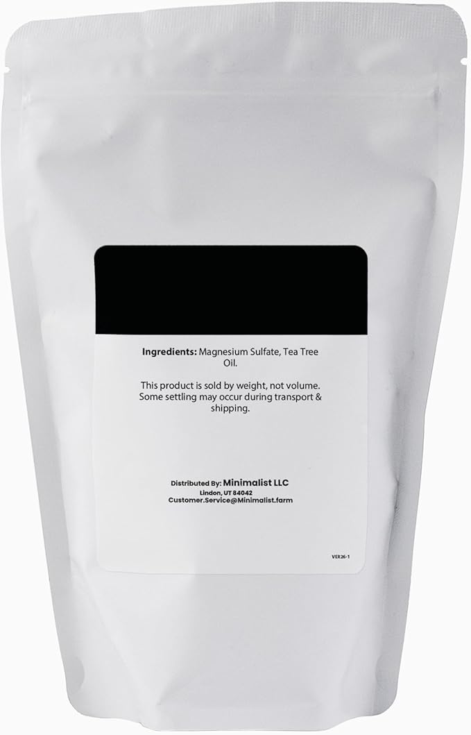 Minimalist Epsom Salt with Tea Tree Oil, Packaged - Image 2