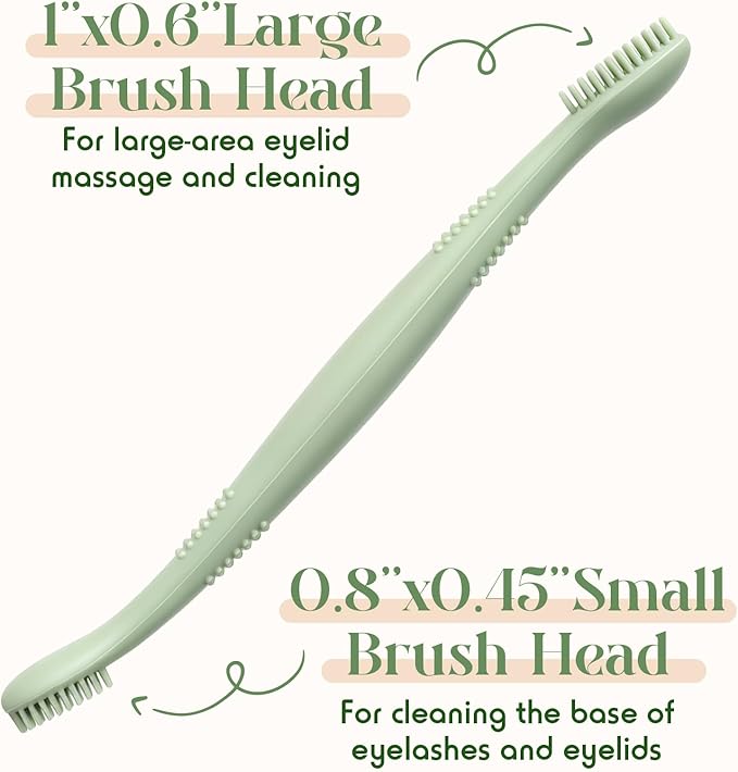 Mifoci 3 Pcs Eyelid Brush with Soft Silicone - Image 3