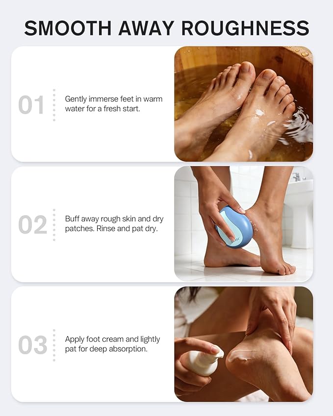 BEZOX Glass Foot File Callus Remover – Professional Foot Scrubber - Image 4