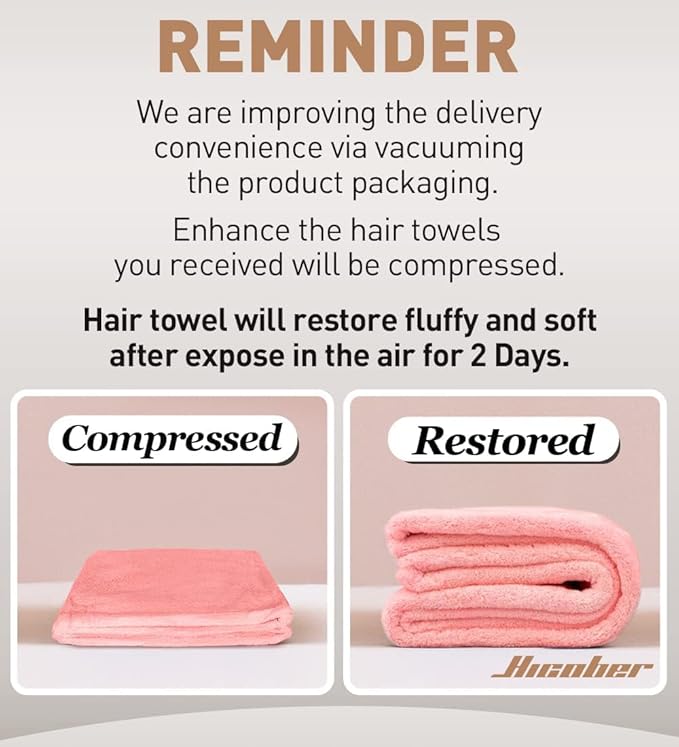 Hicober Microfiber Hair Towel, Hair Drying Towels - Image 8