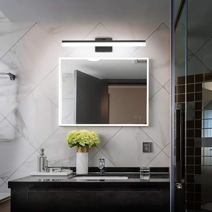 SOLFART Dimmable Black Vanity Light Bar Lighting Fixtures Modern Bathroom Light - Image 12