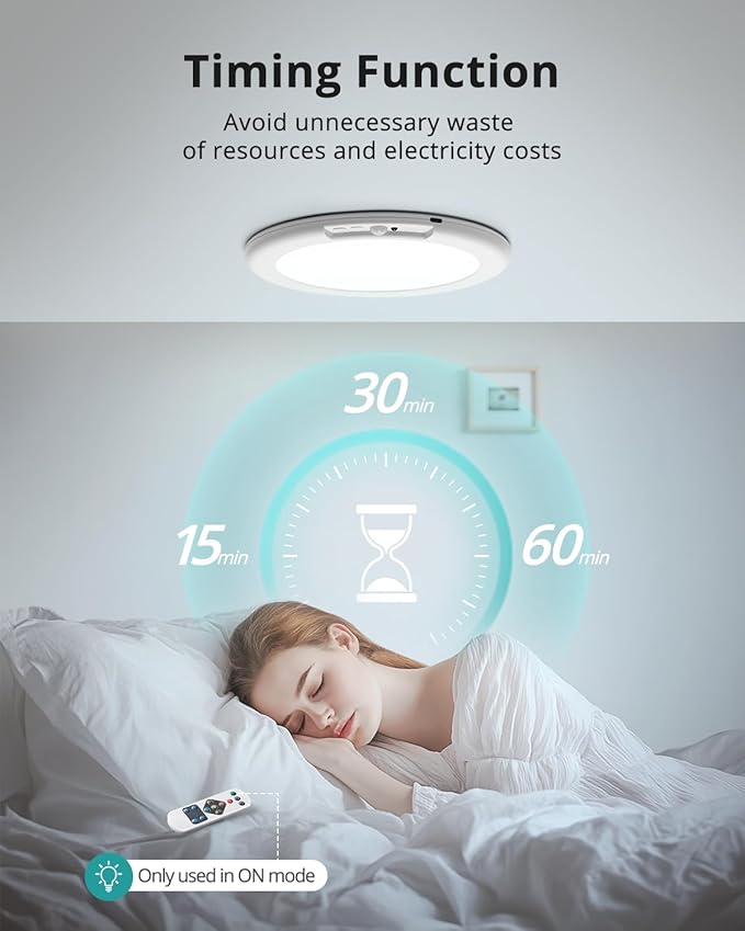 wowatt Battery Operated Ceiling Light Rechargeable Ceiling Lights - Image 7