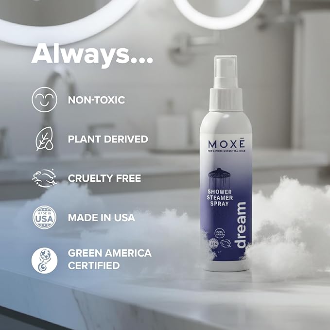MOXE Shower Mist, Spa Steam Spray, Certified Natural Essential Oils, - Image 7