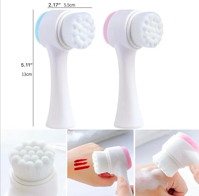 HEATHER'S LUX Facial Cleansing Brush, Soft Brush & Silicone Scrubber. Skincare - Image 5