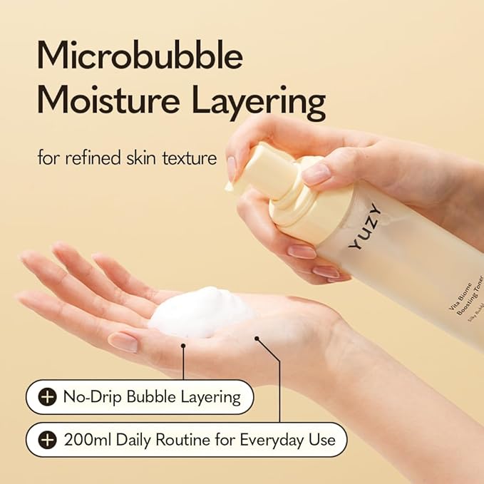YUZY Vita Biome Bubble Toner, Hydrating Korean Facial Toner - Image 3