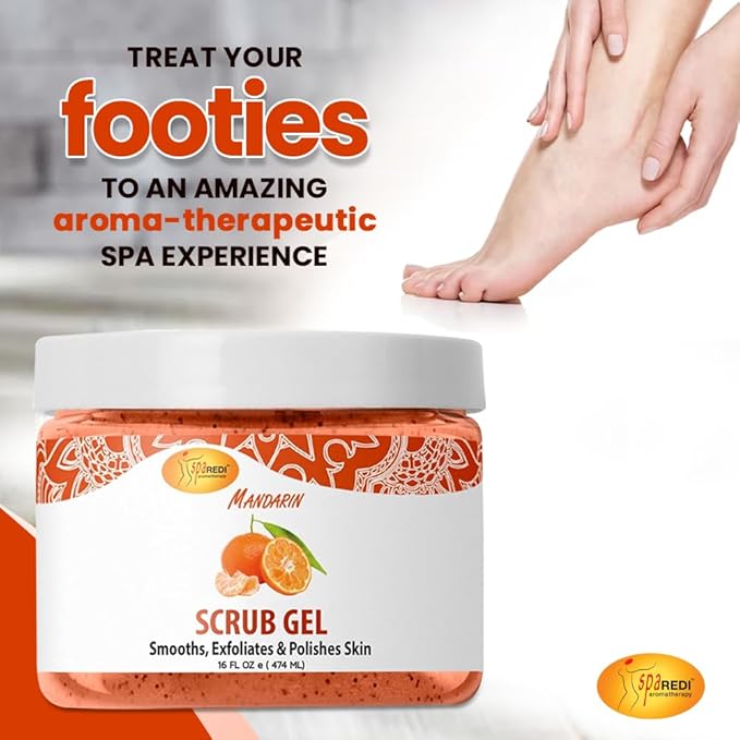 SPA REDI - Exfoliating Scrub Pumice Gel, 16 Oz - Manicure, Pedicure and Body - Image 4