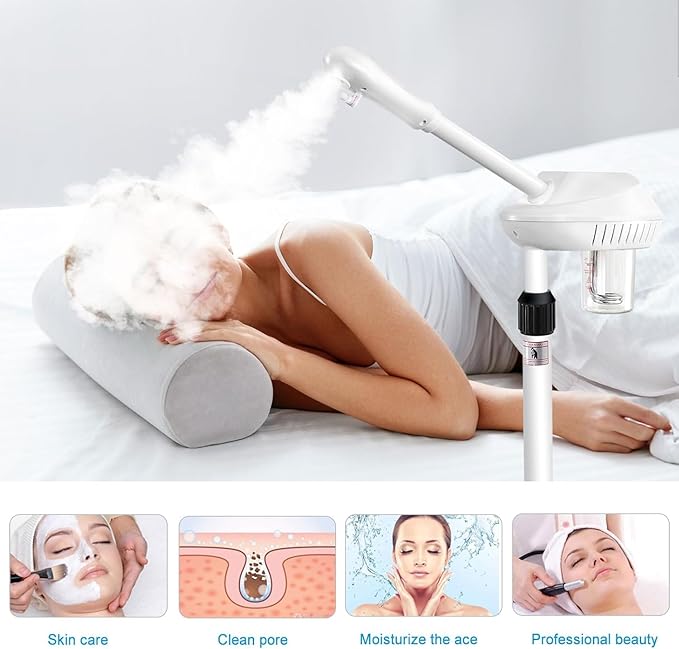 Professional Facial Steamer, Esthetician Steamer on Wheels - Image 4