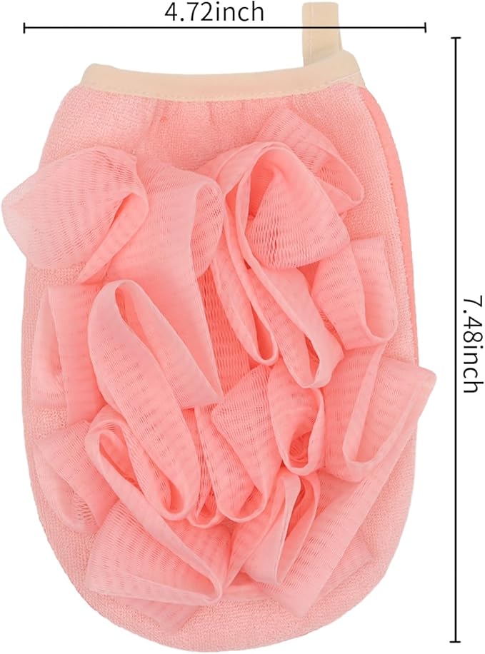 3 Pack Bath Loofah Body Sponge Brushes Loofah Exfoliating Glove Bath Shower - Image 2