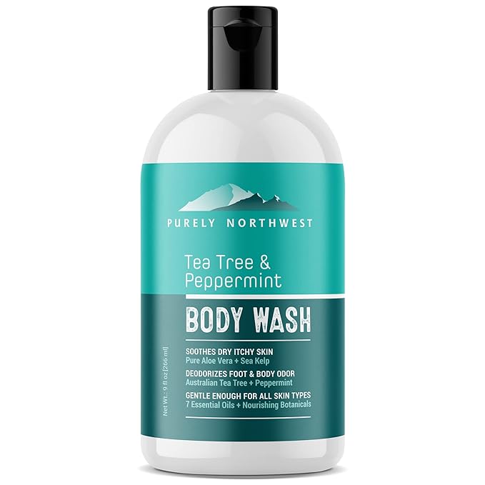 Tea Tree Body Wash for Men and Women – Natural Tea Tree Oil Body Cleanser for by PurelyNorthwest