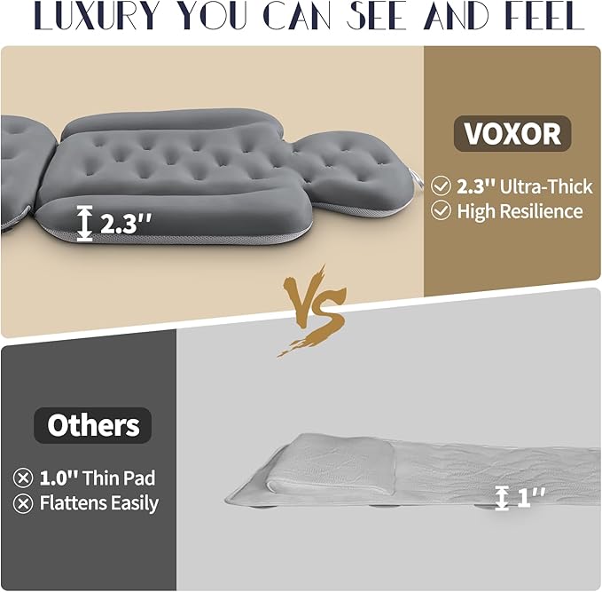 Full Body Bath Pillow for Bathtub, Thick Bathtub Cushion, Luxury Tub Pillow for - Image 4