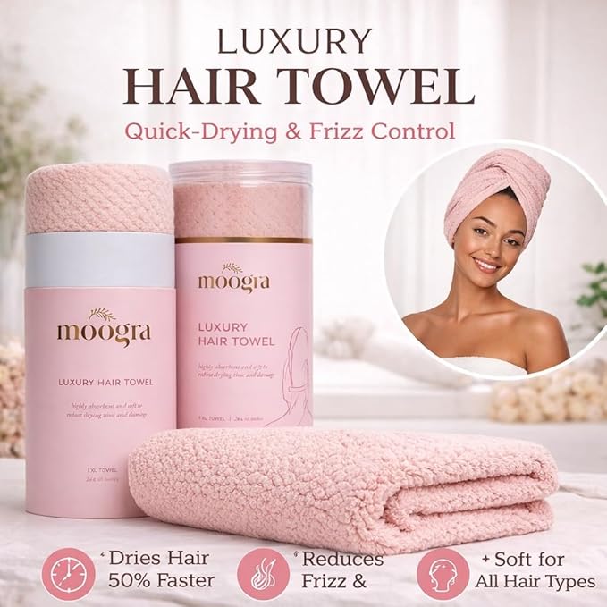 Luxury Microfiber Hair Towel Wrap - Image 3