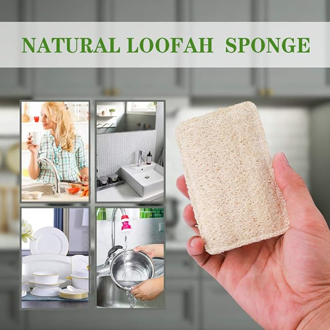 Loofah Dish Sponges Kitchen, Organic Natural Sponges - Image 5