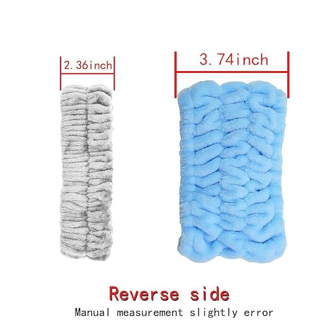 Chloven 7 Pcs Microfiber Bowtie Oversized Headbands Facial Makeup Headband - Image 8