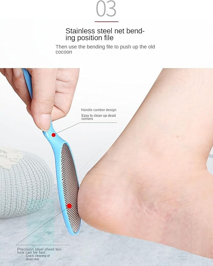 Professional Callus Remover & Foot File Set–Metal Surface Scraper - Image 4