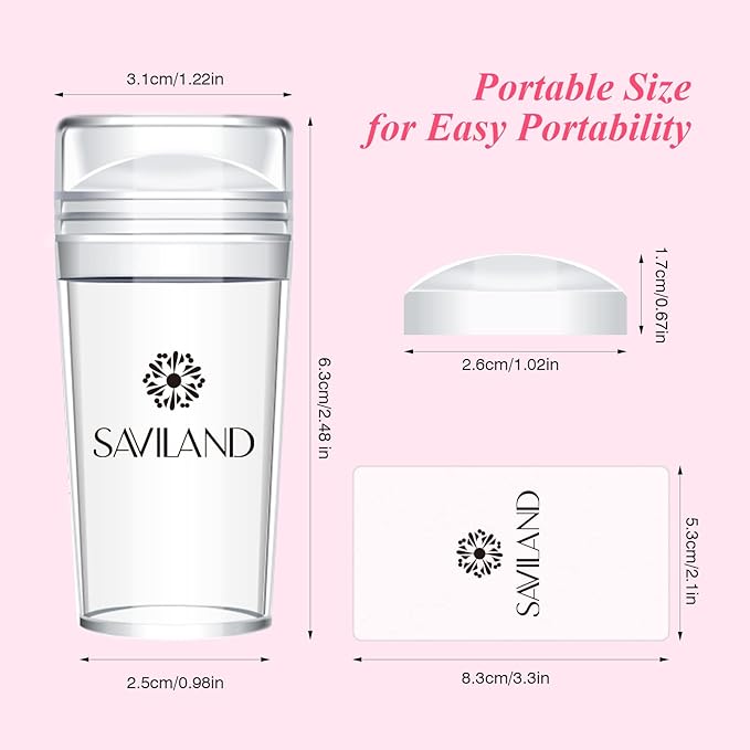 Saviland French Manicure Kit: French Tip Nail Stamp - Image 7