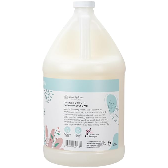 Ginger Lily Farms Botanicals Nourishing Body Wash, 100% Vegan & Cruelty-Free - Image 3