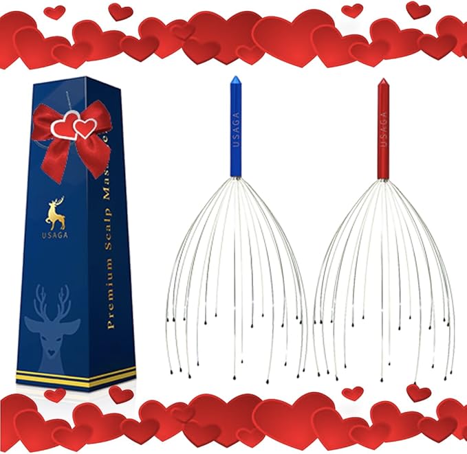 USAGA Head Massager Scalp Massager 20 Fingers Head Scratcher, Stocking Stuffers - Image 5