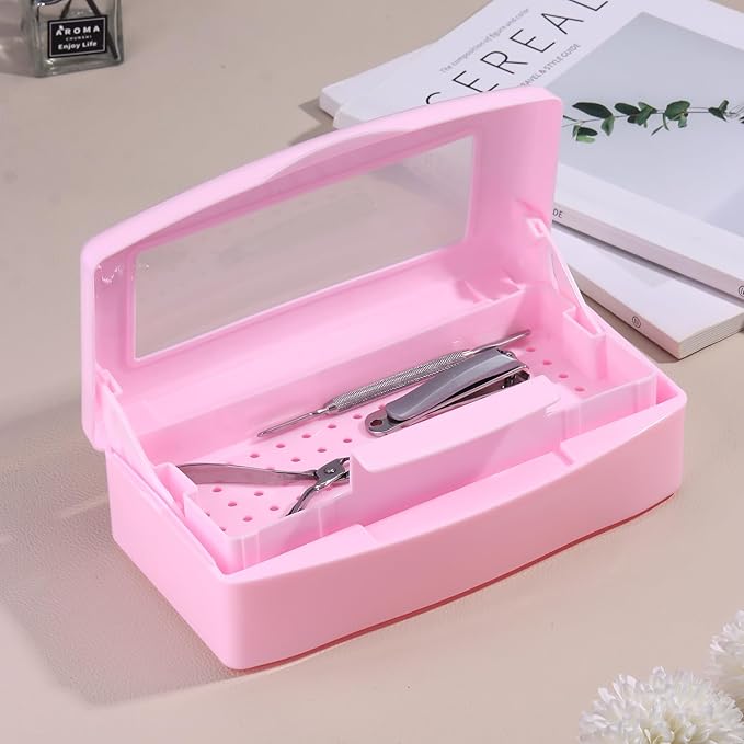 Nail Tool Sterilizer Box Plastic Disinfectant Container - Image 5