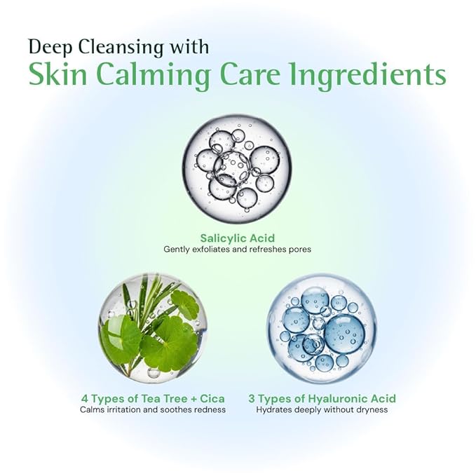 Tea Tree relief Foam Cleanser – Gentle Daily Face Wash - Image 7