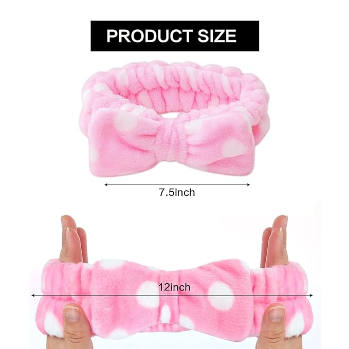 25 Pcs Pink Spa Headband Bulk Set - Image 2
