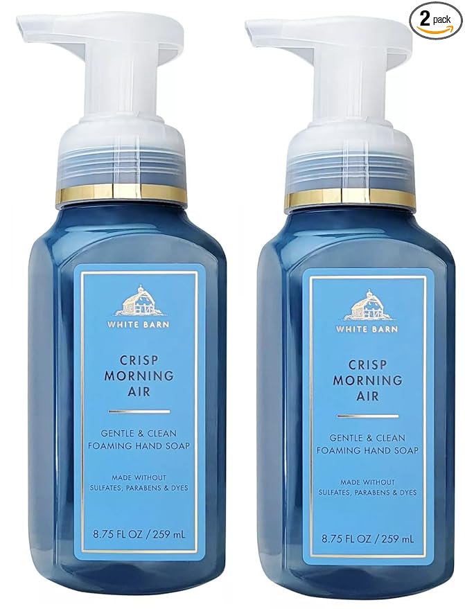 Bath and Body Works 2 Pack Crisp Morning Air Gentle Foaming Hand Soap. 8 Oz by BathBodyWorks