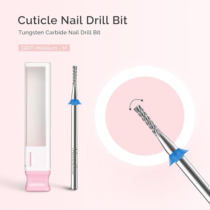 MelodySusie 1.8mm Inverted Tapered R Cut Nail Drill Bit, Professional Safety - Image 2