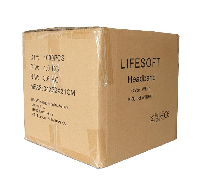 Disposable Facial Spa Headbands Individual Wrapped Case of 1000 - Image 2