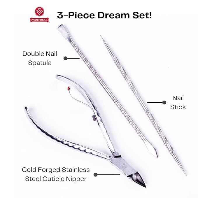 Mundial Nail Care 3 Piece Set - Image 2