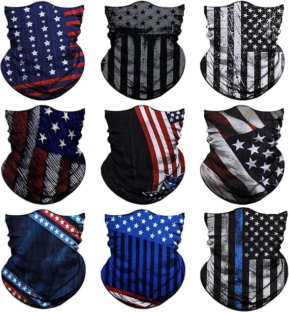Venswell Neck Gaiter Face Mask Men Women, Seamless Bandana Rave Face Cover by Venswell
