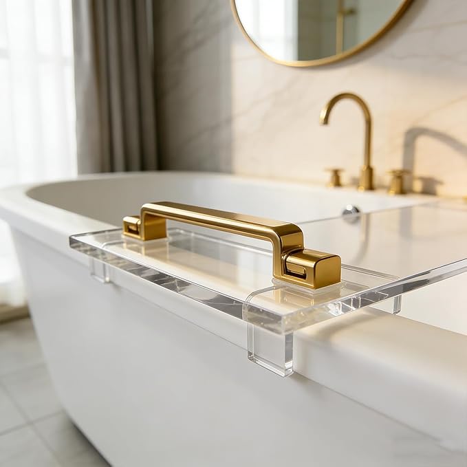 1CM Thick Clear Acrylic Bathtub Caddy - Image 3