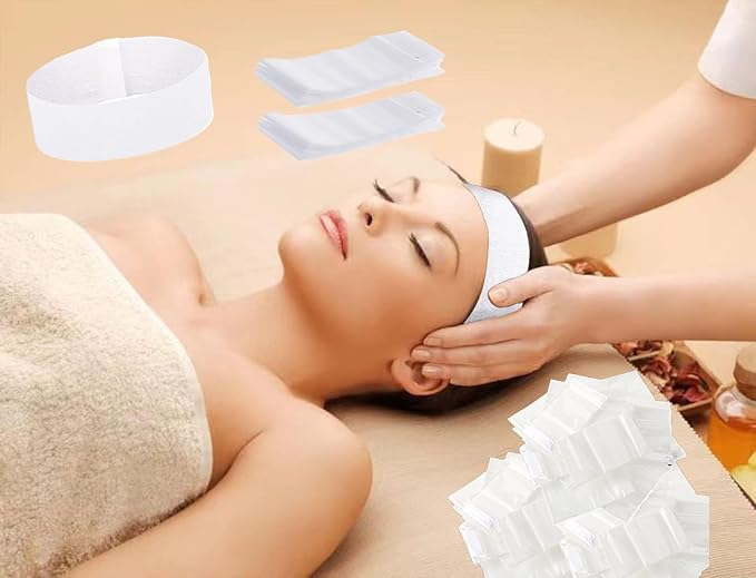 100 Pieces Disposable Facial Headbands - Image 4