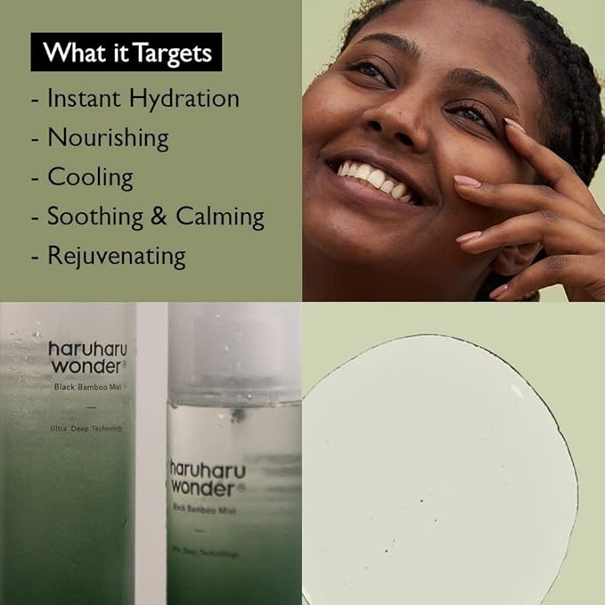 HARUHARU wonder Black Bamboo Mist, Hydrating and Firming skin, Panax ginseng - Image 6