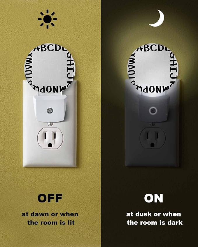 Night Lights Auto Sensor Alphabet Night Light White Modern Minimalist Letter - Image 6