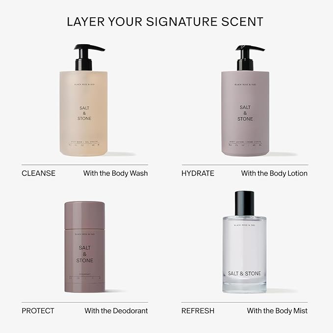 Salt & Stone Body Lotion for Women & Men | Black Rose & Oud | Hydrates - Image 7